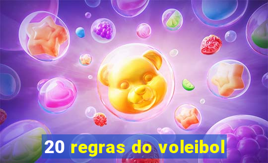 20 regras do voleibol